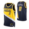 Men's Indiana Pacers Domantas Sabonis #11 Magnificent Nike Navy 2021/22 Swingman NBA Jersey City Edition Collector's item! A rare addition to any collection.