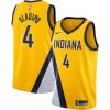 Men's Indiana Pacers Victor Remarkable Oladipo #4 Nike Gold Finished Swingman Jersey Statement Edition Time - sensitive! Order now before the deal expires.