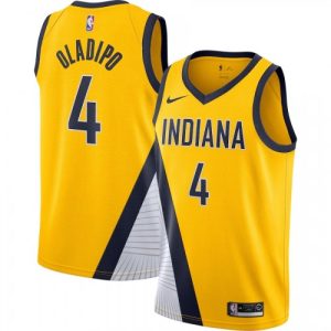 Men's Indiana Pacers Victor Remarkable Oladipo #4 Nike Gold Finished Swingman Jersey Statement Edition Time - sensitive! Order now before the deal expires.
