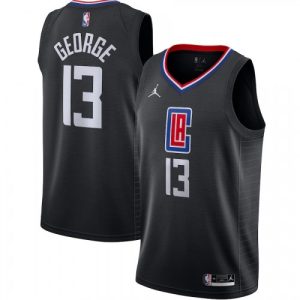 Men's LA Clippers Paul George #13 Outstanding Jordan Black 202021 Swingman Jersey Statement Edition Hurry! Exclusive offer. Get your hands on this outstanding jersey right away.