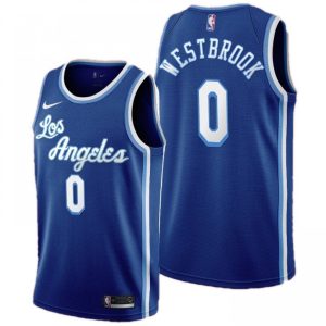 Men's Los Angeles Distinguished Lakers Russell Westbrook #0 Nike Blue Swingman NBA Jersey Classic Edition Gift idea! Surprise a sports fan with this amazing jersey.