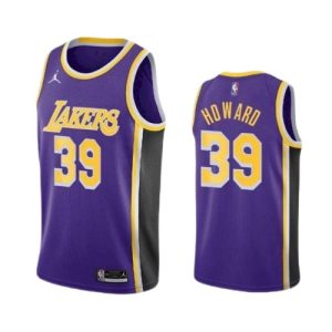 Men's Los Angeles Lakers Dwight Howard #39 Jordan Purple Swingman NBA Delightful Jersey Statement Edition Retailers