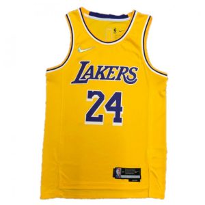 Men's Los Angeles Lakers Kobe Bryant #24 Nike Gold Classy 2021/22 Swingman Jersey Icon Edition Limited stock! Be quick and grab this must - have jersey to support your team.