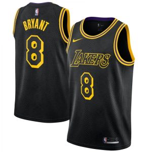 Men's Los Angeles Lakers Kobe Bryant #8 Black Swingman Jersey City Edition Outstanding Limited edition! Don't miss your chance to own this unique jersey.
