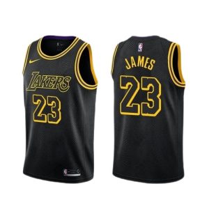 Men's Los Angeles Lakers LeBron James #23 Black Swingman Jersey City Stylish Edition Perfect fit! Order this comfortable jersey.
