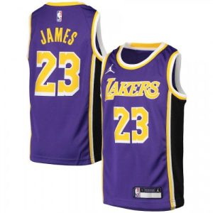 Men's Los Angeles Lakers LeBron James #23 Jordan Purple Elegant 20/21 Swingman Jersey Statement Edition Limited edition! Don't miss your chance to own this unique jersey.