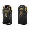 Men's Los Angeles Lakers LeBron James #6 Black Swingman Jersey City Edition Dashing Authentic look! Wear this genuine jersey.