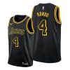 Men's Los Angeles Lakers Rajon Rondo #4 Nike Black Exquisite Swingman NBA Jersey City Edition Be the first! Order this trendy jersey ahead of the crowd.
