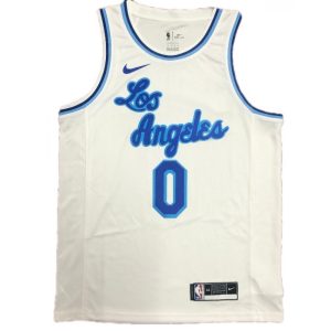 Men's Los Angeles Superior Lakers Russell Westbrook #0 Nike White Swingman NBA Jersey Classic Edition Experience luxury! Order this high - end jersey.