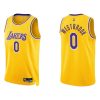 Men's Los Sophisticated Angeles Lakers Russell Westbrook #0 Nike Gold 2021/22 Swingman Jersey Icon Edition Collectors