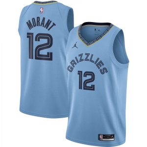 Men's Memphis Grizzlies Amazing Ja Morant Jordan Light Blue 2020/21 Swingman Jersey Statement Edition Act fast! Only a handful left. Secure this amazing jersey now.