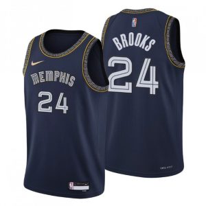 Men's Memphis Grizzlies Dillon Brooks #24 Dashing Nike Black 2021/22 Swingman NBA Jersey City Edition Gift idea! Surprise a sports fan with this amazing jersey.