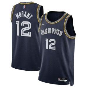Men's Memphis Grizzlies Ja Morant #12 Nike Fabulous Navy Swingman Jersey City Edition For the true fans! Secure this authentic jersey now.