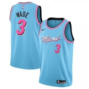 Men's Miami Heat Dwyane Wade #3 Nike Blue Refined 2019/20 Finished Swingman Jersey City Edition Team spirit! Show it off with this awesome jersey.
