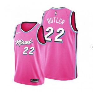 Men's Miami Heat Jimmy Butler #22 Prime Pink 19 20 Swingman Jersey City Edition Sports fans
