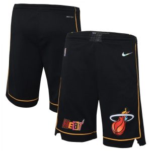 Men's Miami Heat Nike Black 2021/22 Stunning Courtside Swingman NBA Shorts City Edition Fan favorite! Join thousands who love this premium jersey.
