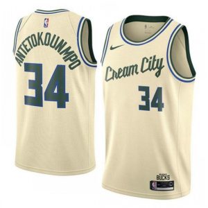 Men's Milwaukee Bucks Giannis Antetokounmpo #34 Nike Cream City Swingman Jersey City Edition Phenomenal Flash sale! Snag this great jersey at a discounted price.