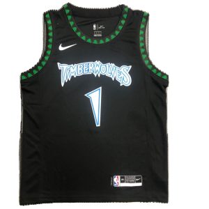 Men's Minnesota Admirable Timberwolves Anthony Edwards #1 Nike Black Hardwood Classics Swingman Jersey Enhance your game - day look! Get this fashionable jersey.