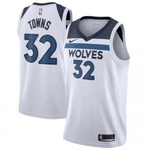 Men's Minnesota Timberwolves Karl Anthony Towns #32 Nike White Swingman Jersey Premium Association Edition Act fast! Only a handful left. Secure this amazing jersey now.