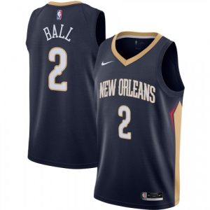 Men's New Orleans Pelicans Lonzo Ball #2 Outstanding Nike Navy 2020/21 Swingman Jersey Icon Edition Don't be left out! Get this stylish jersey and show your team pride.