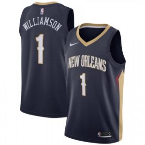 Men's New Orleans Pelicans Zion Williamson #1 Nike Navy 2020/21 Swingman Jersey Enchanting Icon Edition Enhance your game - day look! Get this fashionable jersey.