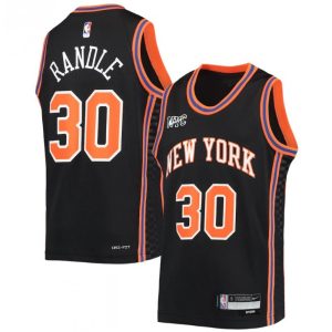 Men's New York Knicks Julius Randle #30 Nike Black 2021/22 Swingman Prime NBA Jersey City Edition Customizable! Personalize this great jersey.