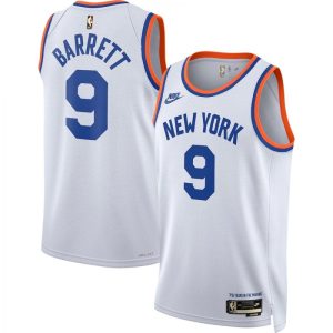 Men's New York Knicks RJ Barrett #9 High - quality White 2021/22 Swingman Jersey Classic Edition Limited edition! Don't miss your chance to own this unique jersey.