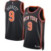 Men's New York Knicks RJ Barrett #9 Nike Black 2021/22 Swingman NBA Dashing Jersey City Edition Customizable! Personalize this great jersey.