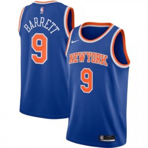 Men's New York Knicks RJ Barrett #9 Nike Blue Sophisticated 2020/21 Swingman Jersey Icon Edition Customizable! Personalize this great jersey.