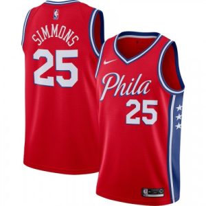 Men's Philadelphia 76ers Ben Simmons #25 Striking Red Swingman Jersey Statement Edition Authentic look! Wear this genuine jersey.