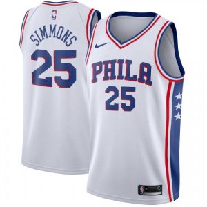 Men's Philadelphia 76ers Ben Simmons Nike #25 White Swingman Jersey Association Edition Delightful Join the elite! Get this exclusive jersey.