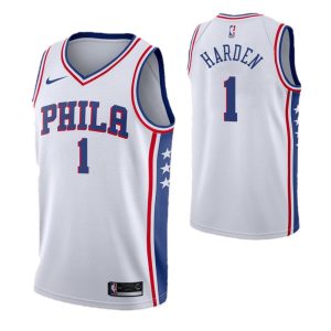Men's Philadelphia 76ers James Harden Premium - grade #1 Nike White Swingman Jersey Association Edition Retailers