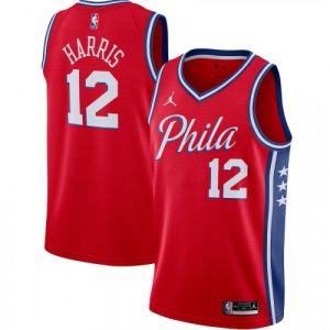 Men's Philadelphia 76ers Tobias Dashing Harris #12 Jordan Red 2020/21 Swingman Jersey Statement Edition Gift idea! Surprise a sports fan with this amazing jersey.