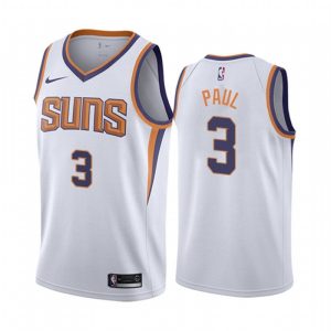 Men's Phoenix Suns Chris Paul #3 Nike White 2019/20 Swingman Jersey Delightful Association Edition Celebrate your team! Order this commemorative jersey.