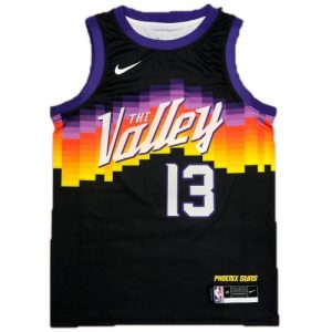 Men's Phoenix Suns Steve Nash #13 Nike Black 2021 Swingman Jersey City Edition Charming Limited stock! Be quick and grab this must - have jersey to support your team.