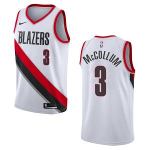 Men's Portland Trail Blazers C.J McCollum #3 Nike White Admirable Swingman NBA Jersey Association Edition Collector's item! A rare addition to any collection.