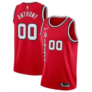 Men's Portland Trail Blazers Carmelo Anthony #00 Nike Distinguished Red Swingman Jersey Classic Edition Upgrade your fan gear! Order this premium jersey today.
