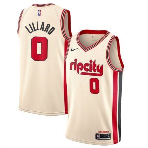 Men's Portland Trail Blazers Damian Elegant Lillard Nike Cream 2019/20 Swingman Jersey City Edition Enhance your game - day look! Get this fashionable jersey.