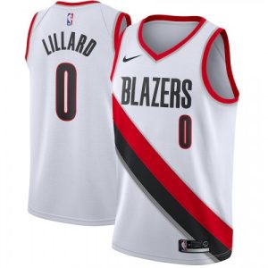 Men's Portland Trail Blazers Damian Lillard #0 Nike White Swingman Jersey Distinguished Association Edition Exclusive design! Own a jersey like no other.