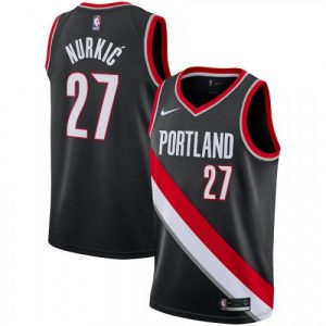 Men's Portland Trail Blazers Jusuf Nurkic #27 Nike Black Swingman Jersey Icon Dashing Edition Enhance your game - day look! Get this fashionable jersey.