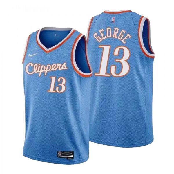 Men's Prime Los Angeles Clippers Paul George #13 Nike Blue 2021 Diamond Swingman Jersey City Edition Limited edition! Don't miss your chance to own this unique jersey.