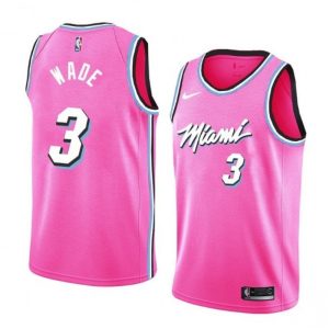 Men's Refined Miami Heat Dwyane Wade #3 Pink 19 20 Swingman Jersey City Edition Be the first! Order this trendy jersey ahead of the crowd.