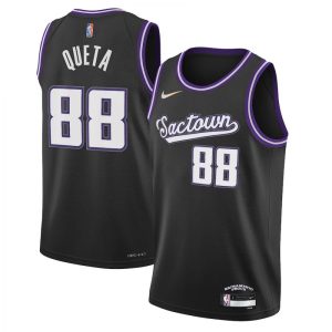 Men's Sacramento Kings Admirable Neemias Queta #88 Nike Black 2021/22 Swingman NBA Jersey City Edition Customizable! Personalize this great jersey.