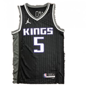Men's Sacramento Kings De'Aaron Fox #5 Jordan Black 2021/22 Swingman NBA Amazing Jersey City Edition Customizable! Personalize this great jersey.