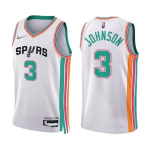 Men's San Antonio Spurs Keldon Johnson #3 Nike White 2021/22 Swingman Amazing Jersey City Edition Last chance! Grab this awesome jersey before it's gone for good.