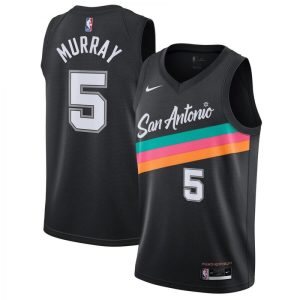 Men's San Antonio Spurs Murray #5 Nike Black 20/21 Swingman Jersey Distinguished City Edition Join the elite! Get this exclusive jersey.