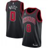 Men's Striking Chicago Bulls Coby White #0 Jordan Brand Black 2020/21 Swingman Jersey Statement Edition Customizable! Personalize this great jersey.