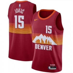 Men's Striking Denver Nuggets Nikola Jokic #15 Nike Red 2020/21 Swingman Player Jersey – City Edition Authentic look! Wear this genuine jersey.