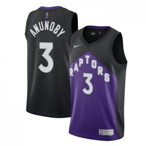 Men's Toronto Raptors OG Anunoby #3 Nike Black&Purple Impressive 2021 Swingman Jersey Earned Edition Be a part of the action! Get this game - ready jersey.