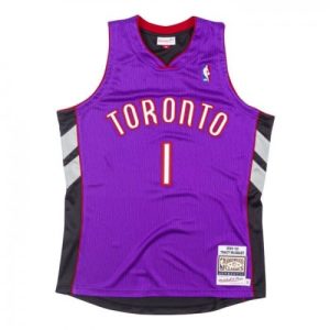 Men's Toronto Raptors Tracy McGrady Marvelous #1 Throwback Purple 99 00 Hardwood Classics Jersey Collectors